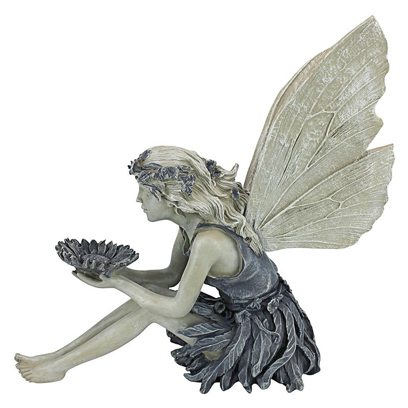 Sitting Fairy Garden Statue