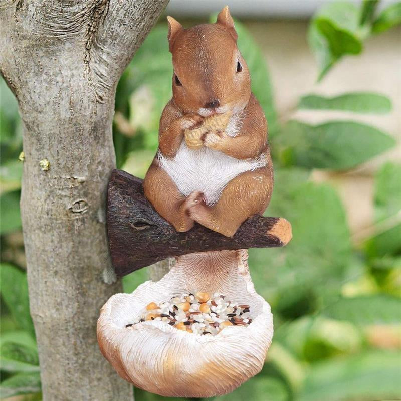 Squirrel Tree Hugger Bird Feeder
