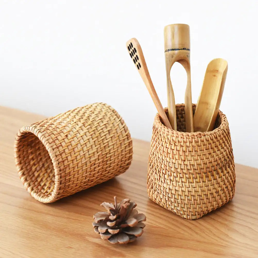Rattan Storage Organization Baskets