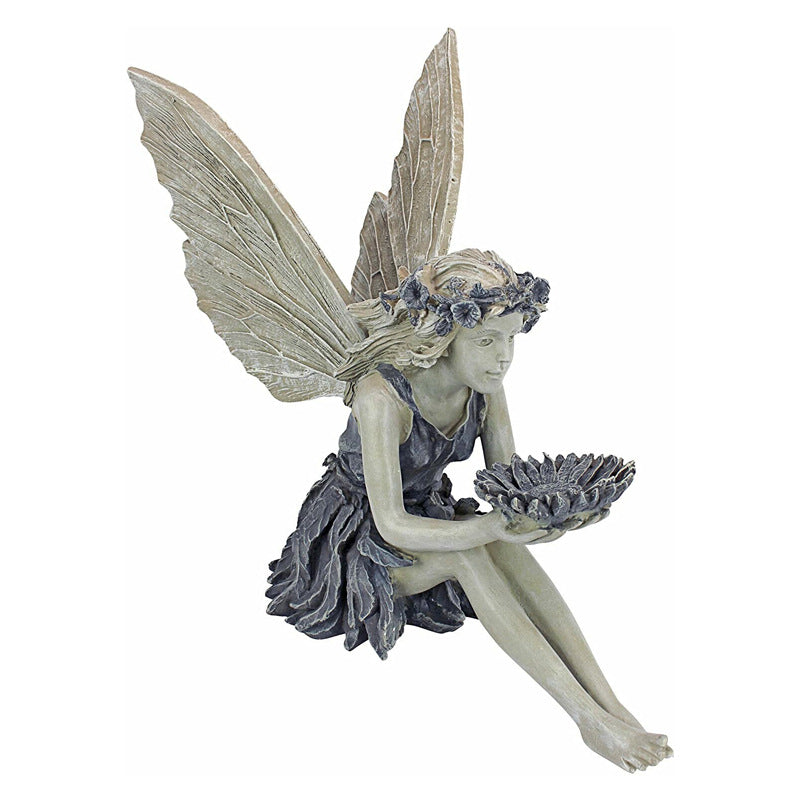 Sitting Fairy Garden Statue