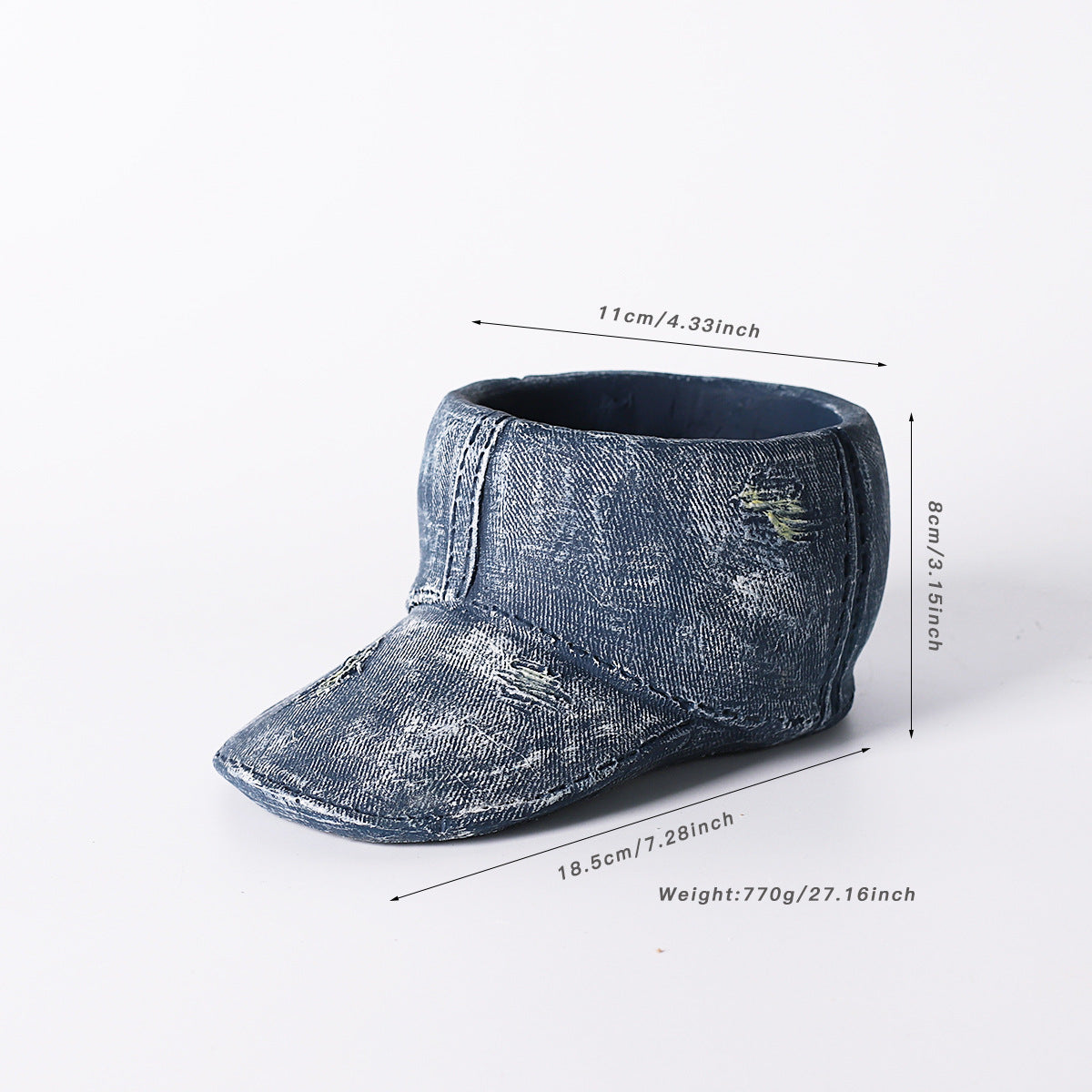 Denim Jacket Flower Pot