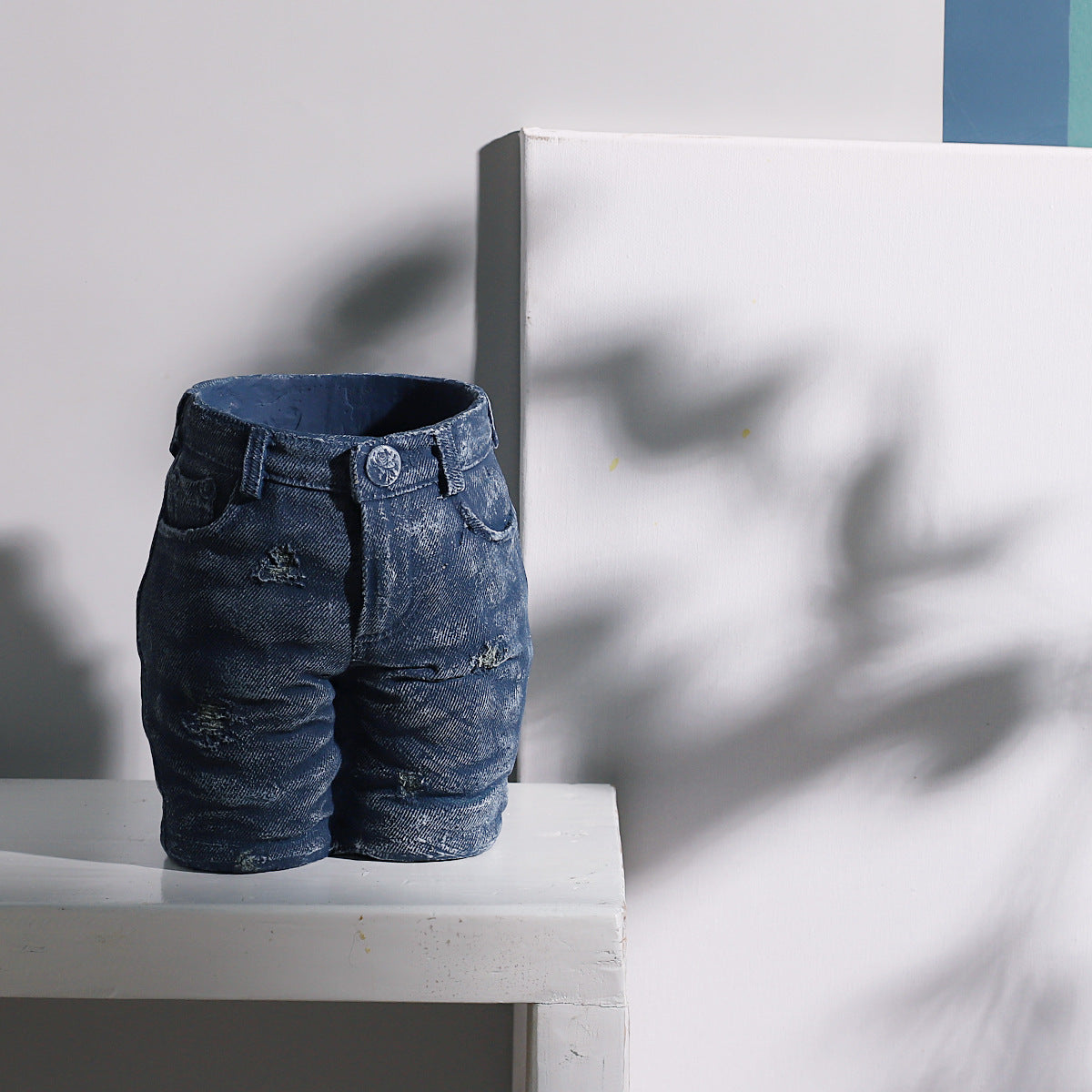Denim Jacket Flower Pot