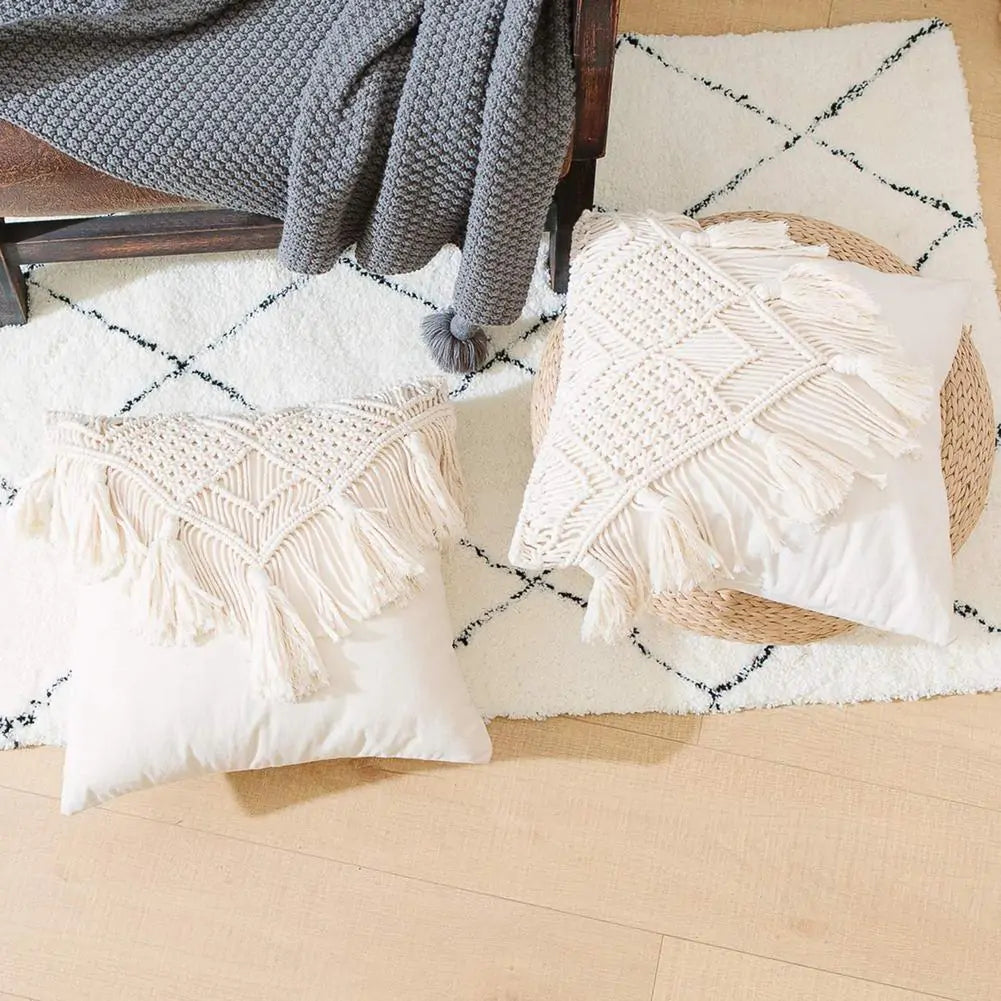 Macrame Hand-Woven Pillow Covers