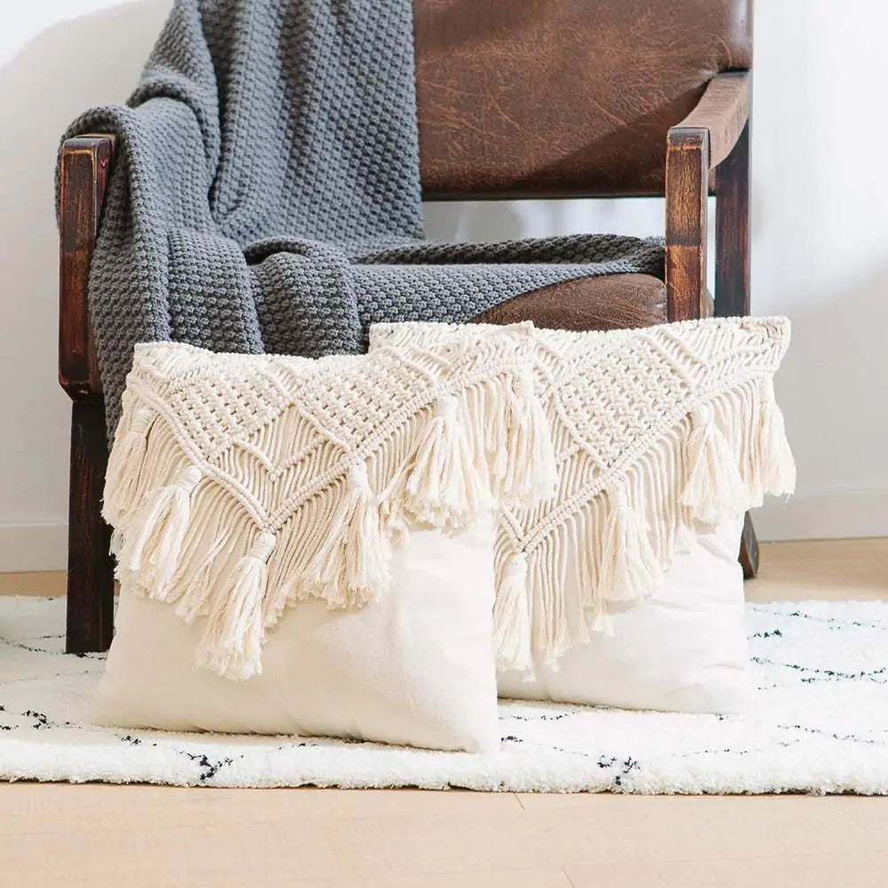 Macrame Hand-Woven Pillow Covers