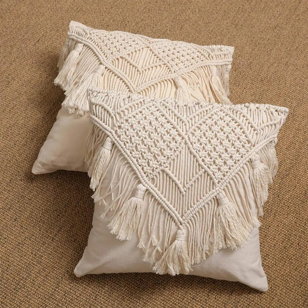 Macrame Hand-Woven Pillow Covers
